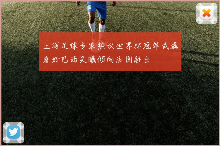 上海足球专家热议世界杯冠军武磊看好巴西吴曦倾向法国胜出